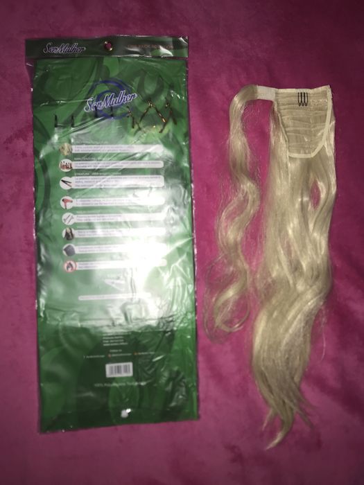 Накладний хвіст. Хвіст зі штучного волосся на липучці на заколках