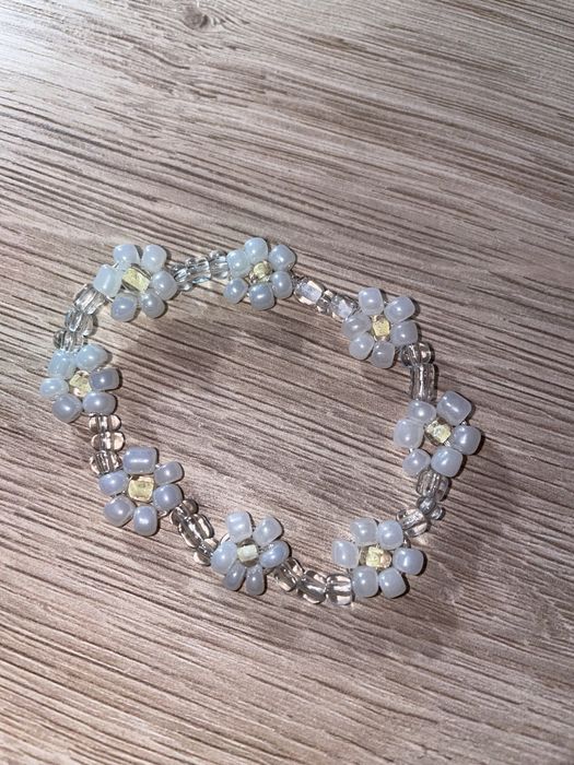 Branoletki stokrotki ręcznie robione