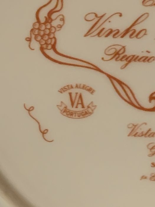 Prato decorativo Vista Alegre - Coleção Vinho do Porto