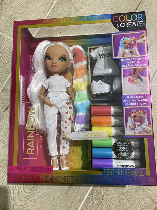 Mga Rainbow High Color Create Lalka Kolorowanie