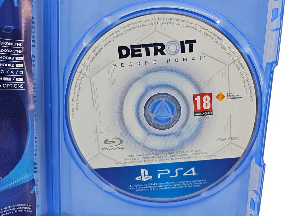 DETROIT BECOME HUMAN gra na konsolę   PS4 pudełkowa