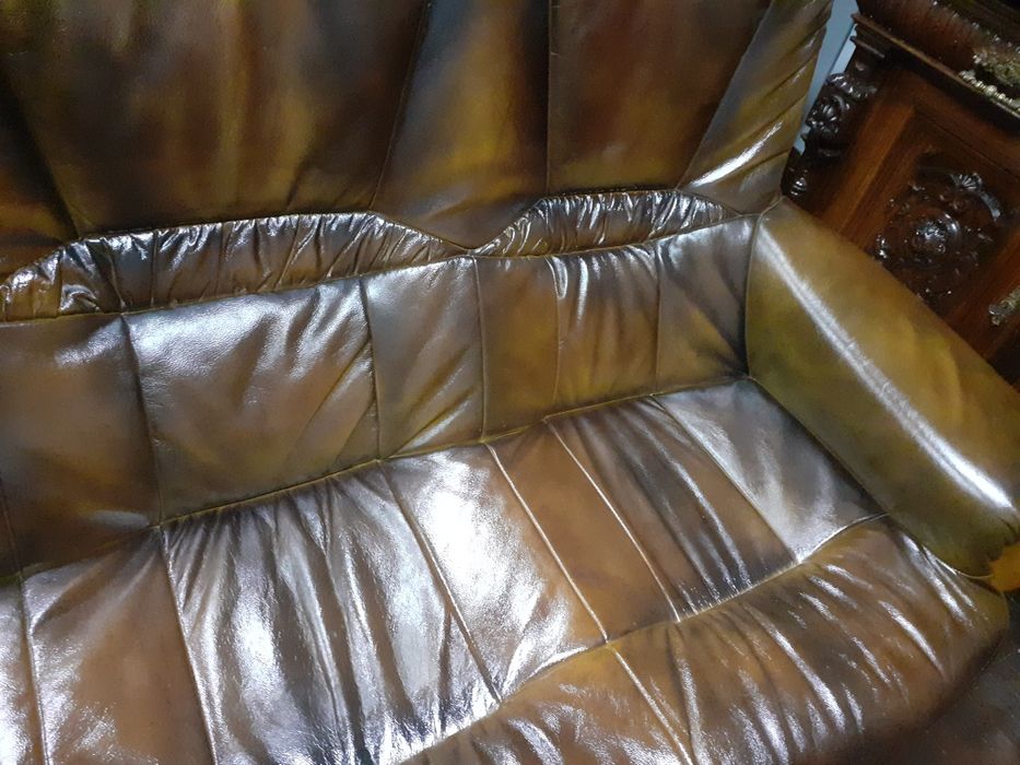 Шкіряний диван на дубі!!!Бельгія!!!
