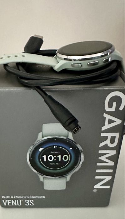 Smartwatch Garmin Venu 3S mietowo-srebrny