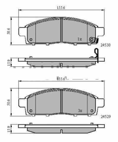 Pastilhas De Travões Mitsubishi L200 Ka0Kb0