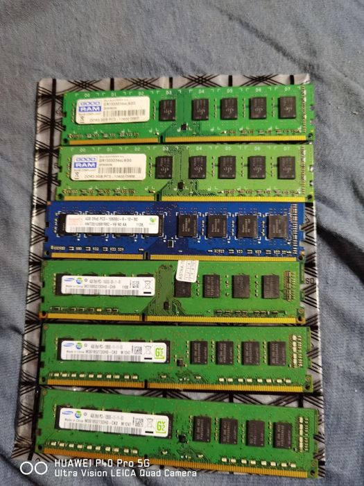 Pamięci RAM 2GBx2, 4GBx4 DDR3 6szt