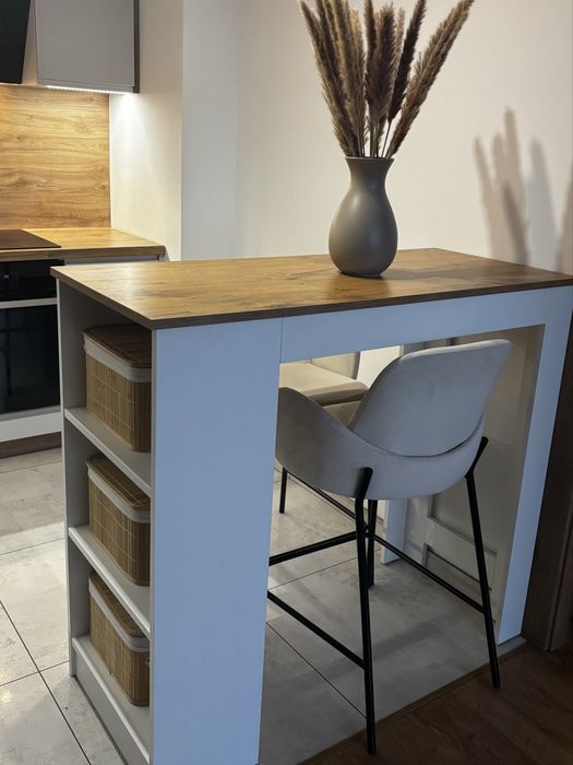 Wyspa kuchenna stół barowy hokery