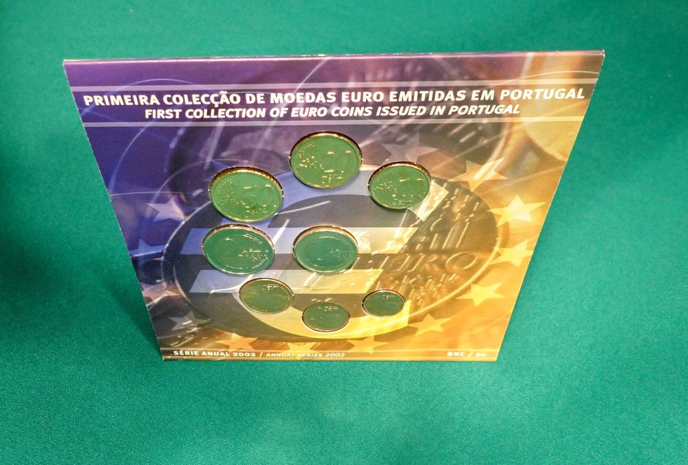 Moedas Euro Série Anual INCM 2002 Prata Proof