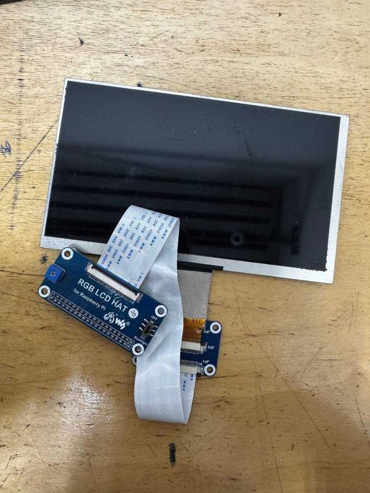 LCD дисплей 7” JHD-BIE0LA7001-21C + RGB LCD HAT (Raspberry Pi) / комплект