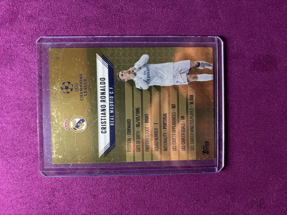 Cristiano Ronaldo Gold Edge edition card