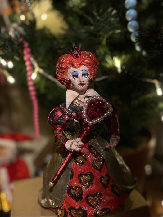 Новорічна іграшка із вати (ручна робота)