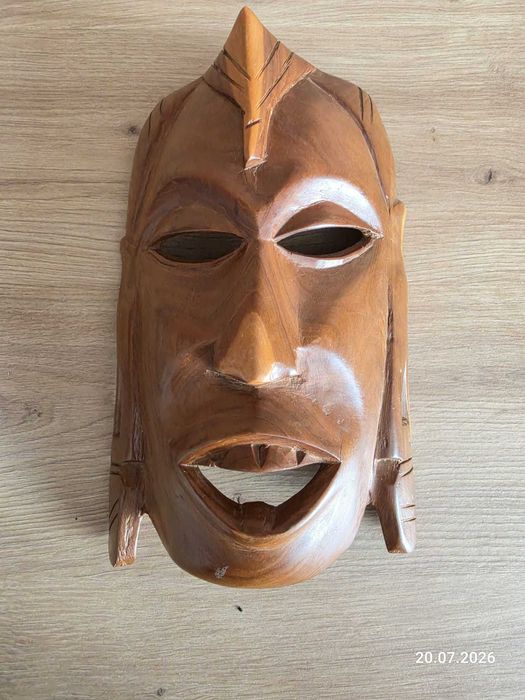 Maska drewniana egzotyczna Polinezja hand made