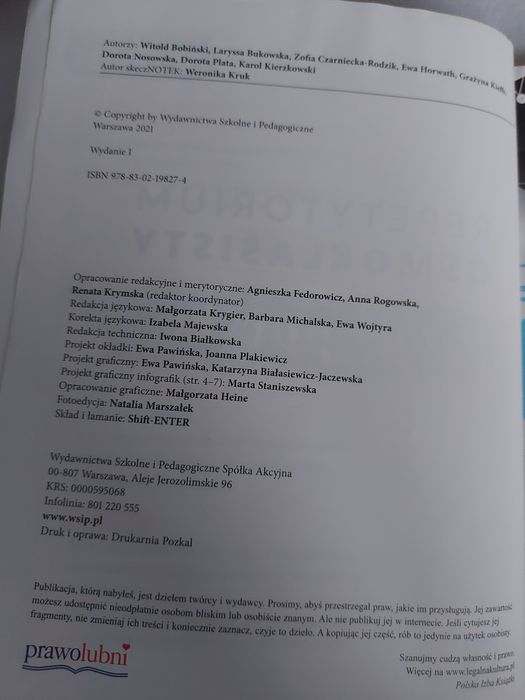 Reperytorium ósmoklasisty J. POLSKI