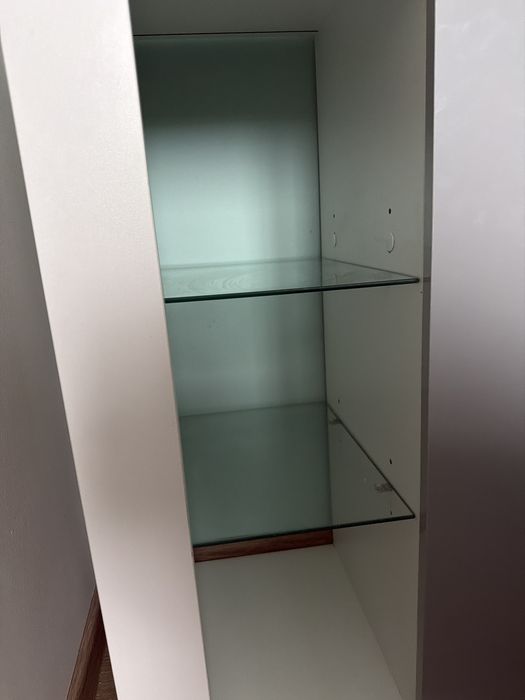 Komoda bialy mat+ szary polysk