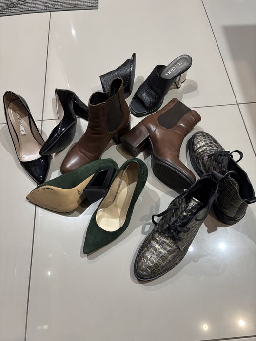 Buty urzuwane skórzane