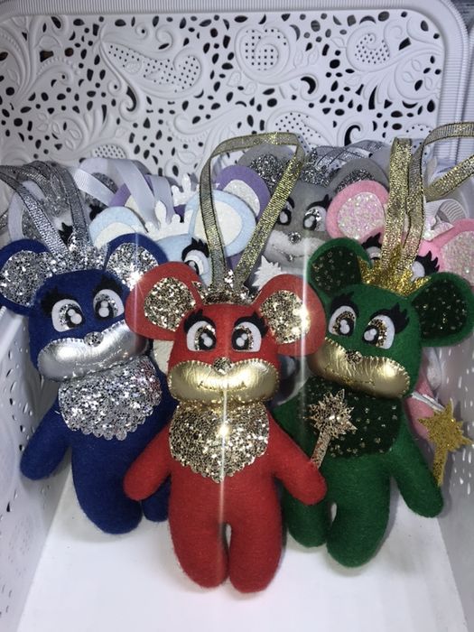 Мишка - Іграшка ручної роботи мишка з фетру, м’яка, подарунок дитині