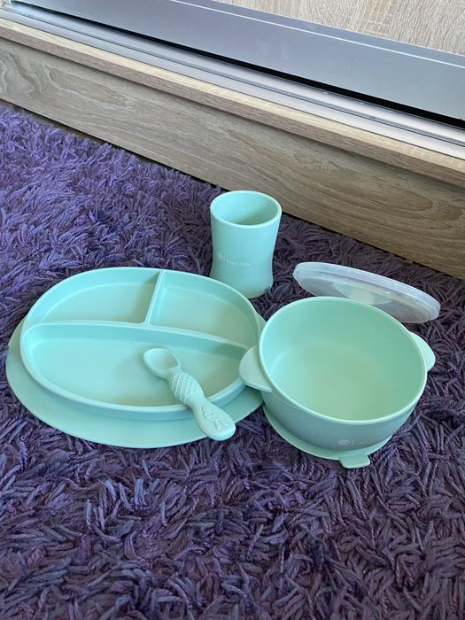 Посуд для першого прикорму немовлят, силіконовий