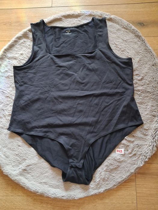 Czarne klasyczne body damskie plus size xxl
