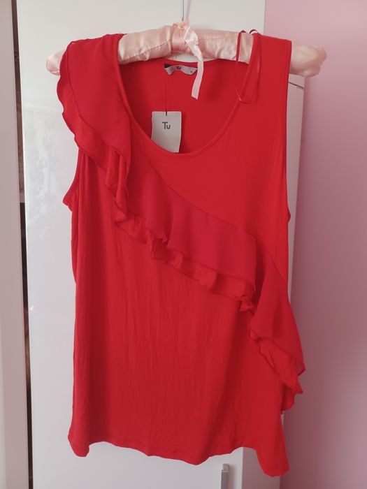 Bluzka damska z falbanką