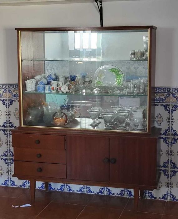 Garrafeira com espelho vintage