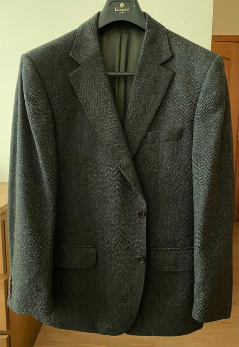 Blazer Homem Cinzento Labrador – Lã e Cachemira, Novo *Oportunidade*