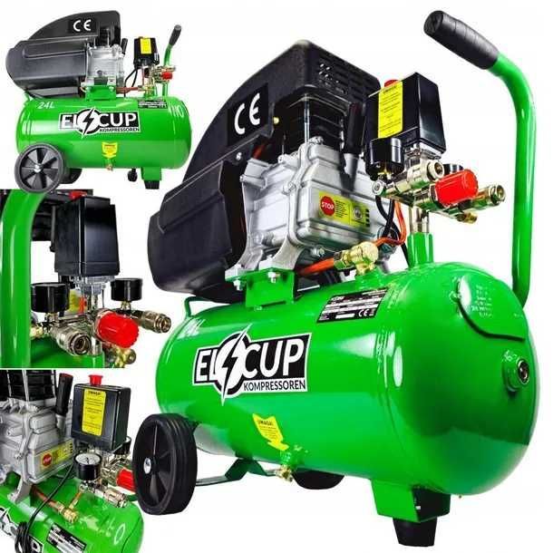 Компрессор ElCup ресивер 24 л воздушный / компресор масляний новий