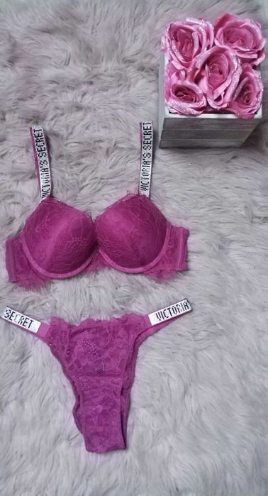 sexi komplet bielizny victoria secret prezent koronka zestae kobiet