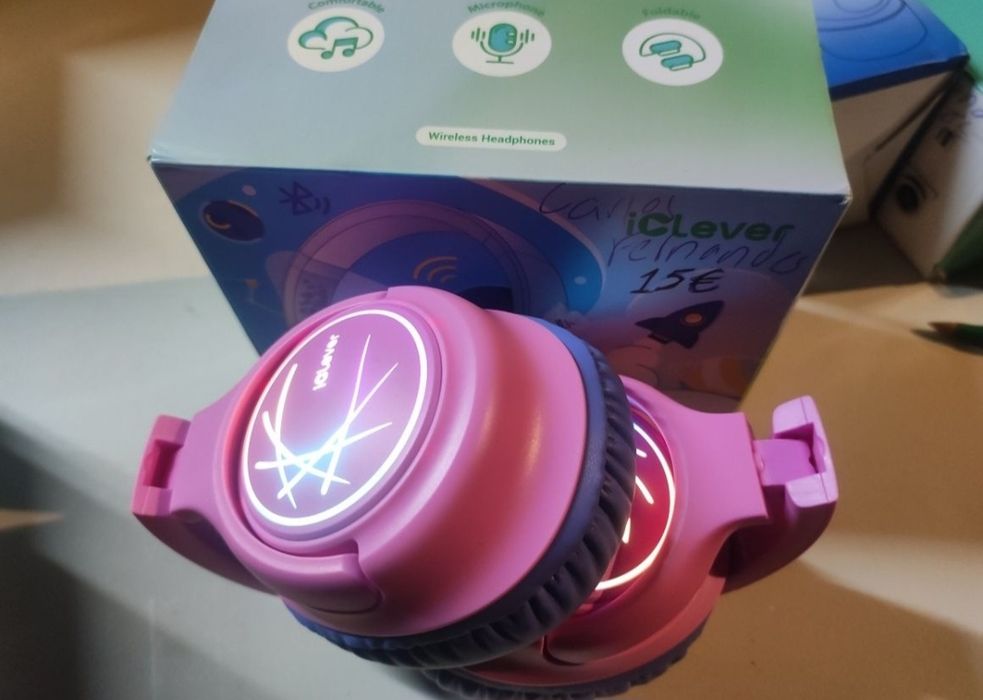 Headphone bluetooth com iluminação