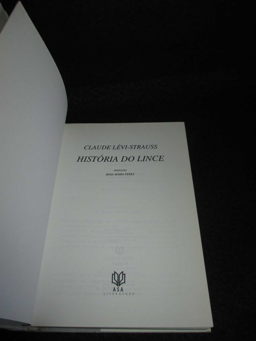 Livro História do Lince Claude Lévi-Strauss
