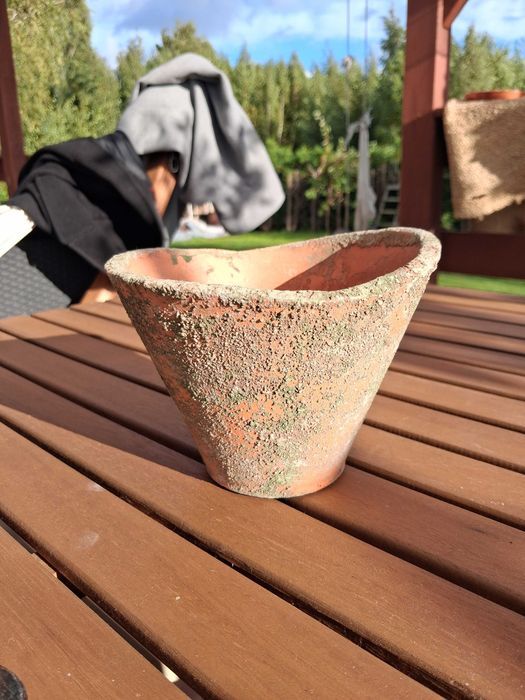 Vintage ceramiczna osłonka, doniczka
