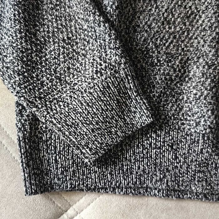 M&Co sweter pulover szary melanż ponadczasowy L