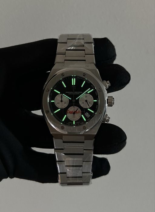 Хронограф 200м Pagani PD-1707 сапфір Seiko VK63 Часы мужские