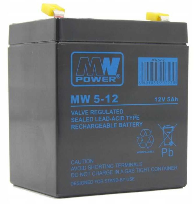 Akumulator 12 V 5 Ah MW Power MW 5-12 5Ah 12V