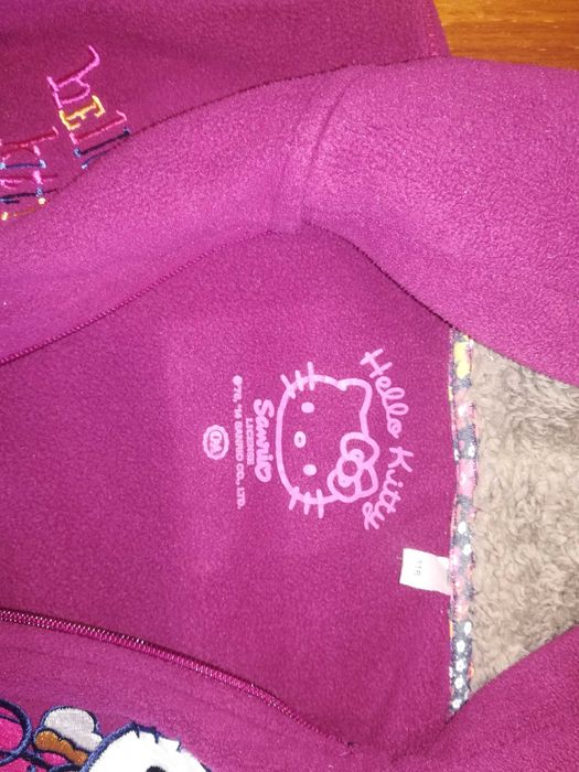 Bluza polar dziewczynka 116 bordo Hello Kitty