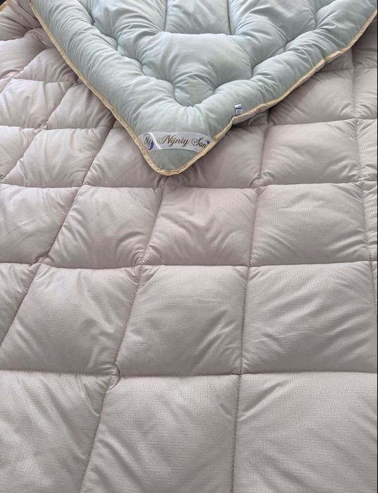 Тепла ковдра двоспальна  овеча вовна тёплое одеяло овчина 180 x 215