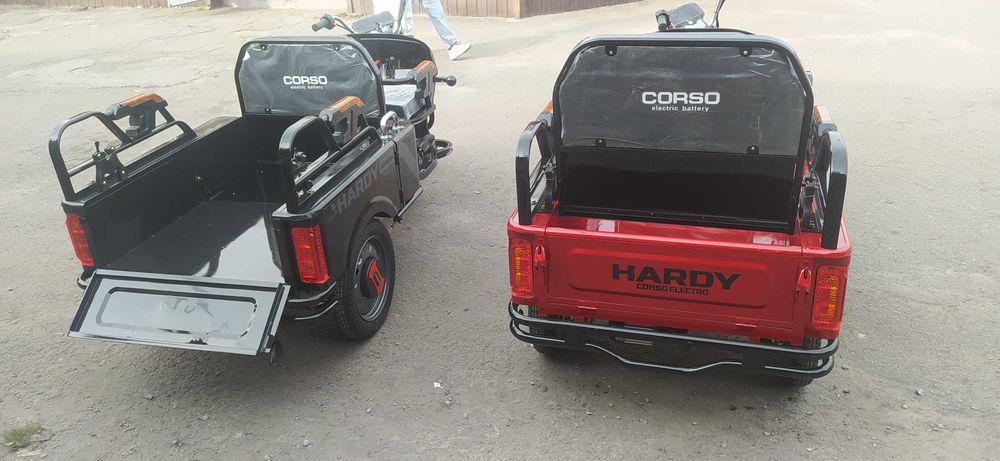 Трицикл вантажо-пасажирський Corso HARDY 1200W, 60V/38Ah