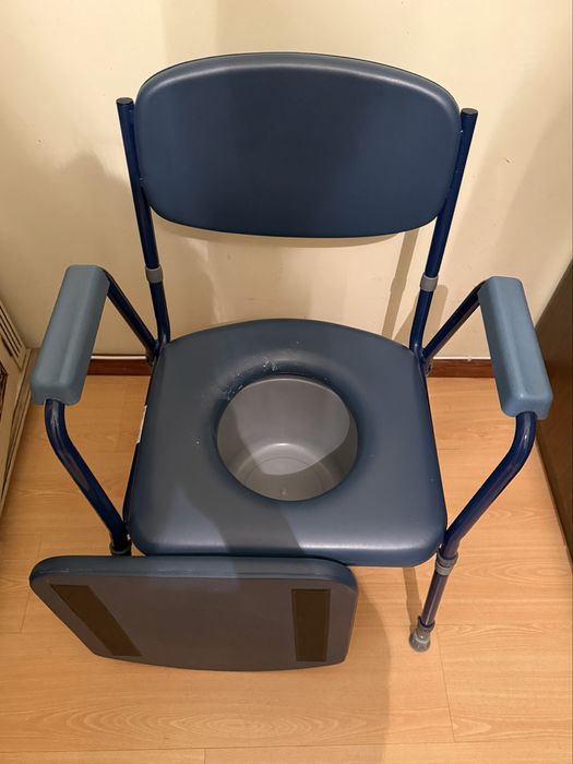 Cadeira sanitária para idosos e pessoas com deficiência