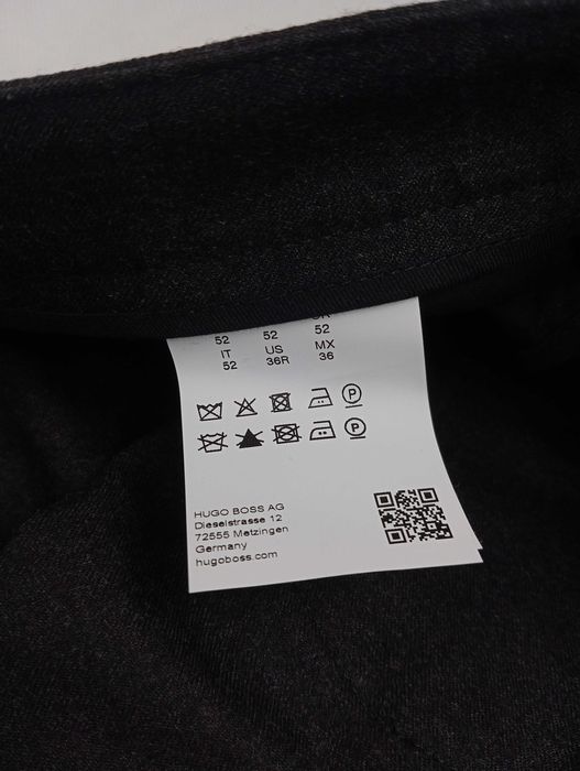 Eleganckie spodnie Hugo Boss W36 XL Virgin Wool