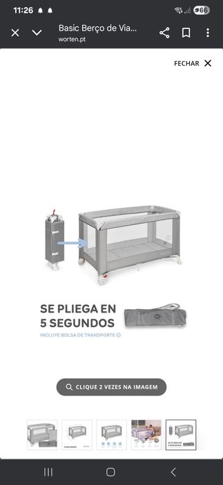 Cama ou parquinho para bebés