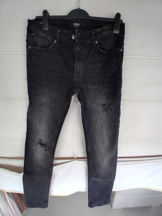 Calça homem, ganga cinza escura - C&A
