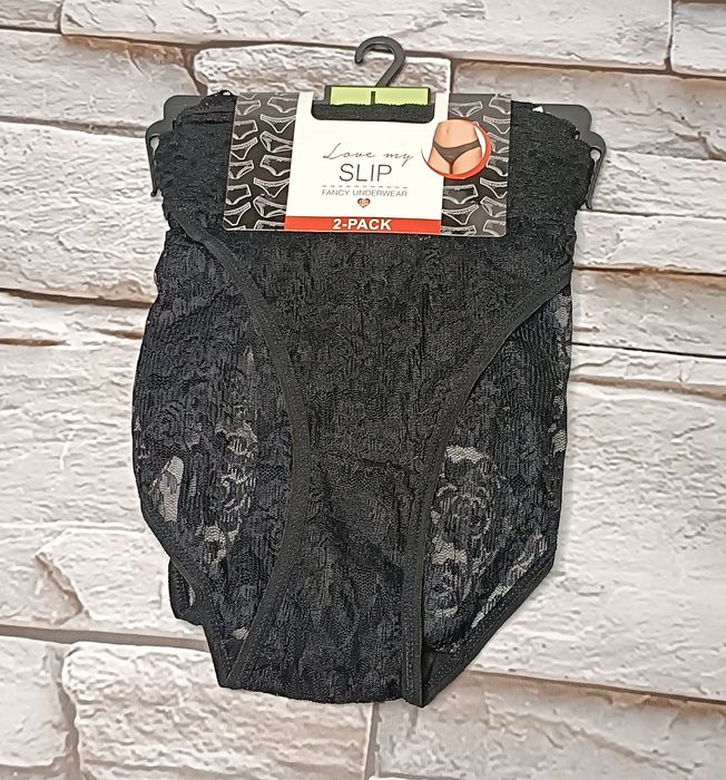 2-pak majtek koronkowych L