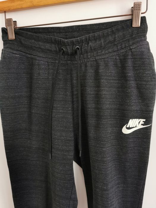 Nike spodnie sportowe dresowe damskie logowane bawełna S/M