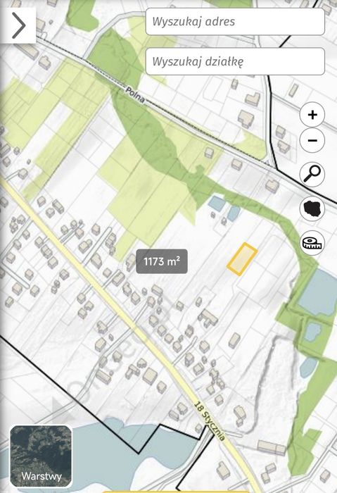 Działka 1173 m² z WZ Brodnica ul 18 Stycznia - Widok 2