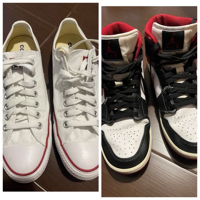 За дві пари  2000 грн. Кеди Converse, кросівки Nike Jordan