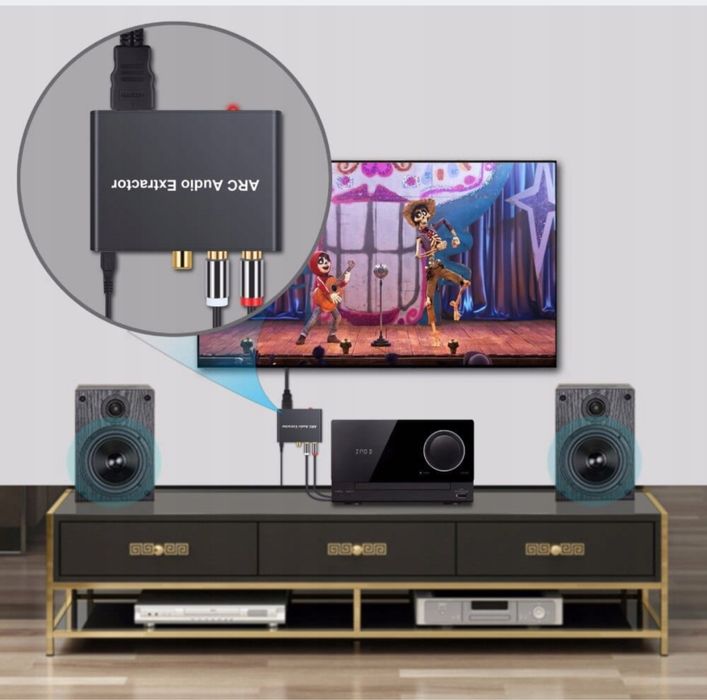 ekstraktor/konwerter audio eARC HDMI