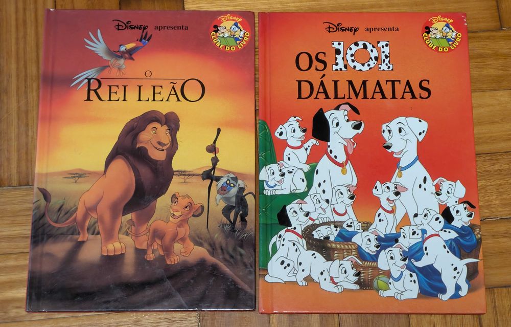 Lote 2 Livros Disney Vintage - O Rei Leão + Os 101 Dálmatas (Capa Dura)