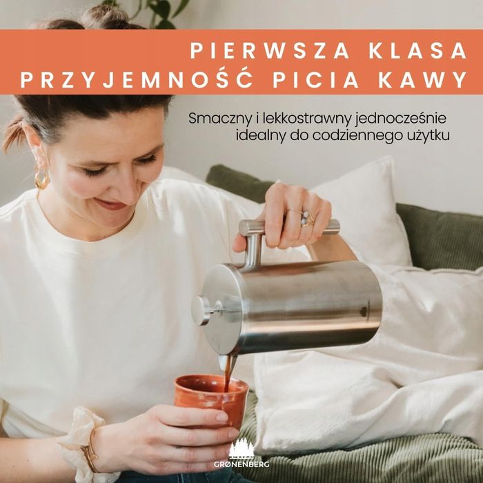 Groenenberg Cafetière zaparzacz do kawy FRENCH PRESS 1000 ML