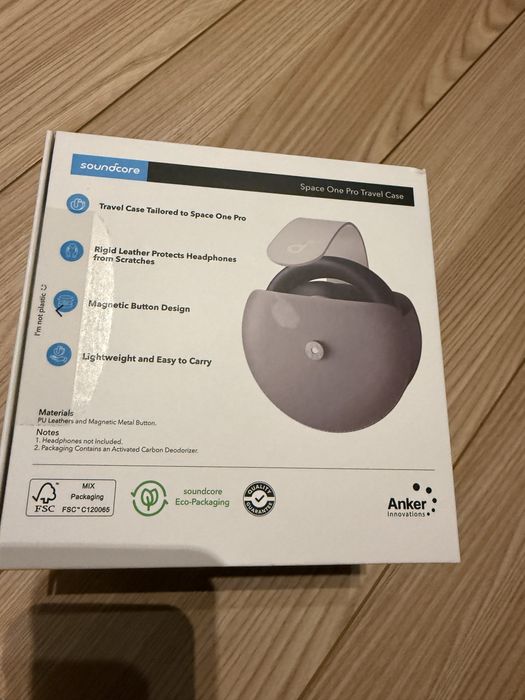 Nowe sluchawki Soundcore space one pro + etui podróżne
