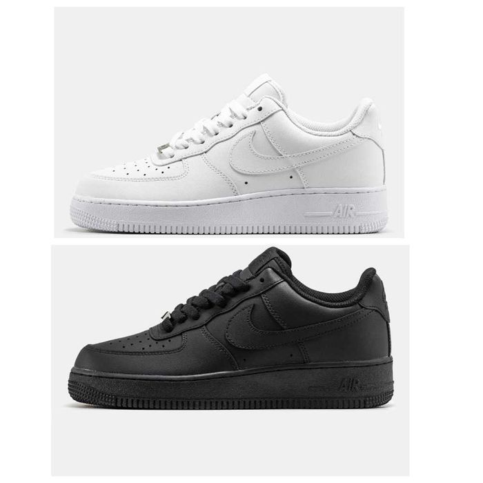 Унисекс кожаные кроссовки Nike Air Force 1 '07 Classic Low найк форс