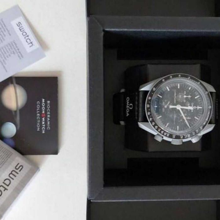 Omega x Swatch Mission Moon SO33M100 - Diamentowy Blask