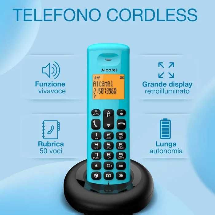 Alcatel E160 Niebieski bezprzewodowy telefon DECT